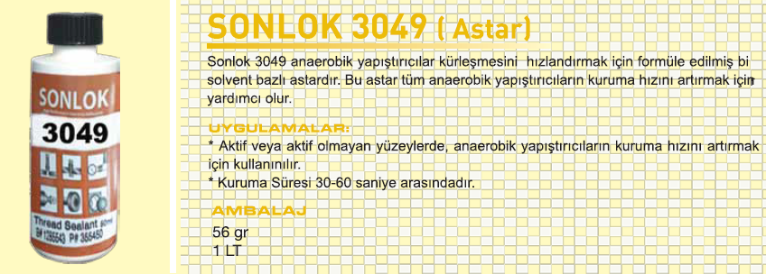 Parfix 3049 Hızlandırıcı 56 gr