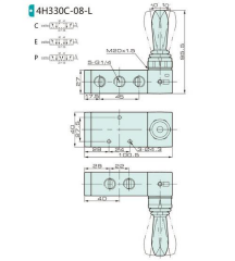 Jelpc 1/4-5/3 Kol-Kol Valf 4H330C-08L