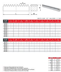 Hassel 3 Modül 60x20 Kremayer Dişli 1mt