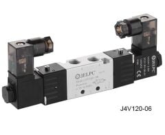 Jelpc 1/8-5/2 Bobin-Bobin Valf 4V120-06