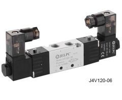 Jelpc 1/8-5/2 Bobin-Bobin Valf 4V120-06