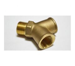 Sarı Pirinç 1/4  ikili Çatal Bağlantı