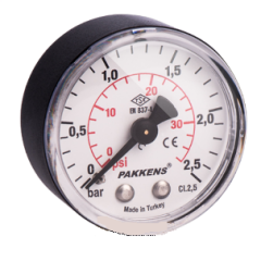 Pakkens 50x04 Kuru Arkadan Çıkışlı Manometre 1/8