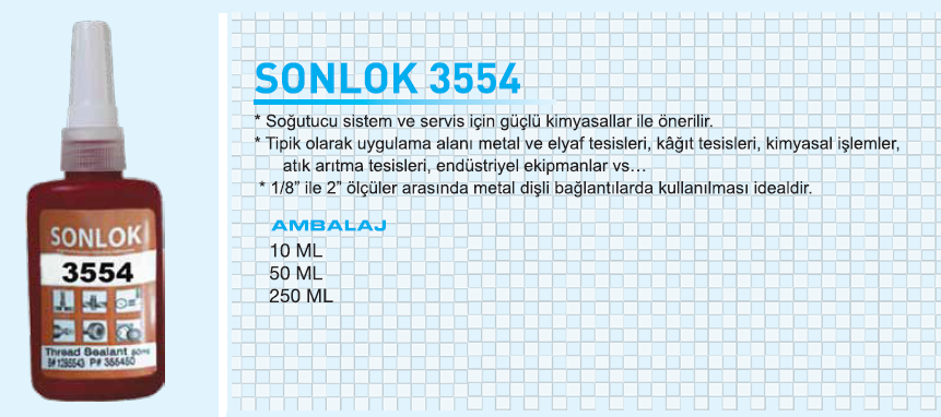 Sonlok 3554 Diş Sızdırmazlık 250 gr