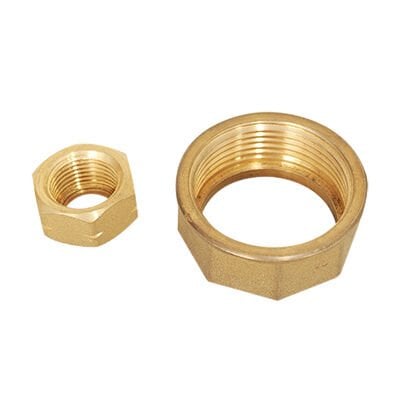 Sarı Pirinç 1/4 Somun Bağlantı