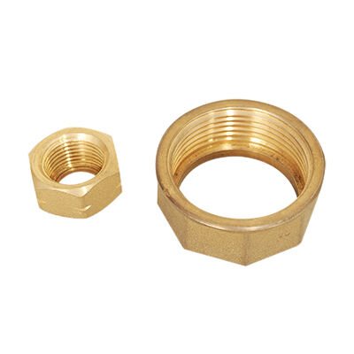 Sarı Pirinç 1/4 Somun Bağlantı