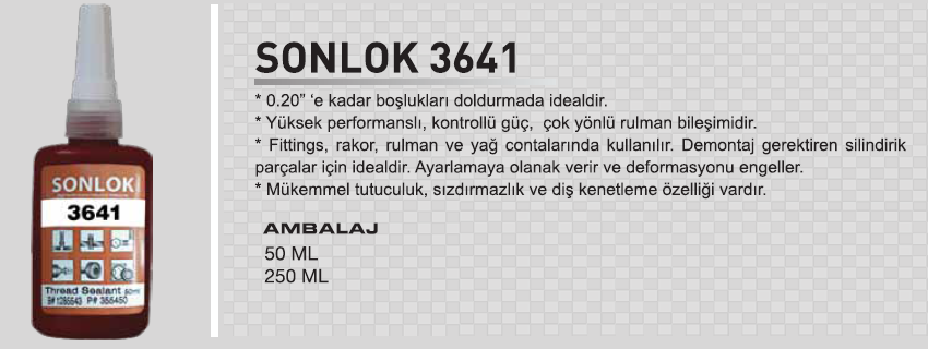 Sonlok 3641 Rulman Kenetleyici 250 gr