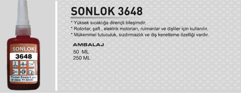 Sonlok 3648 Rulman Kenetleyici 250 gr