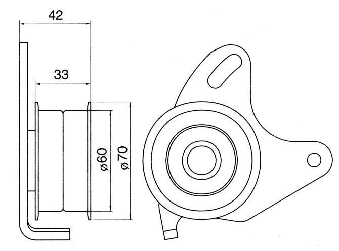 GMB GT10140 Gergi Rulmanı