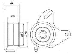 GMB GT10140 Gergi Rulmanı