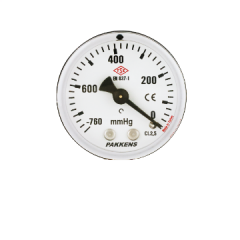 Pakkens 63x760 Gliserinli Arka Çıkış Vakummetre