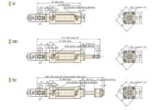Jelpc 80x160 SQ Pnömatik Piston