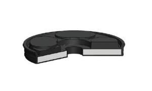 Kastaş 16x4,5x4,4 Tek Etkili Piston Keçesi K55