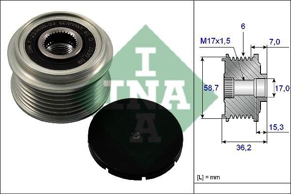 INA 535009810 55293 Dinamo Gergi Rulmanı