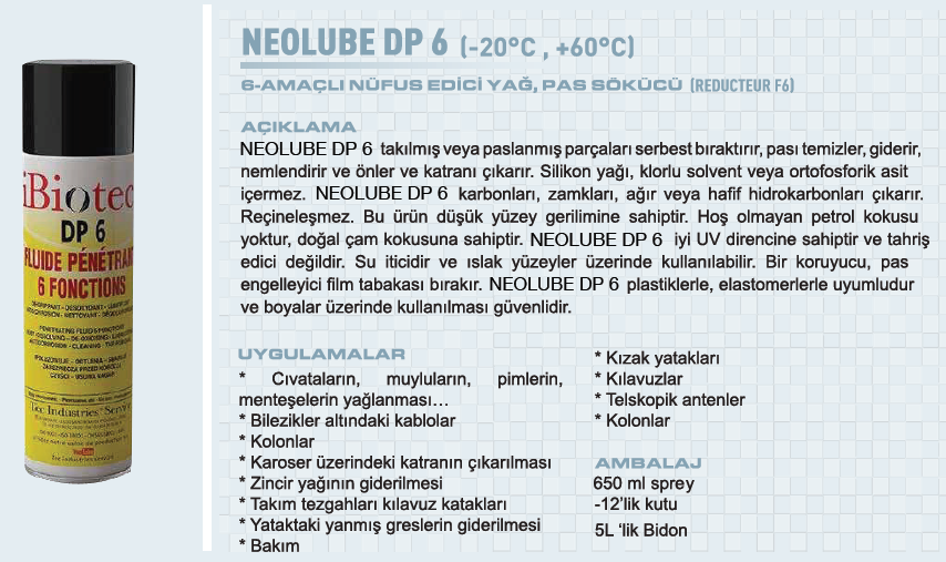 MMCC İbiotec D6 Pas Sökücü 650 ml Sprey