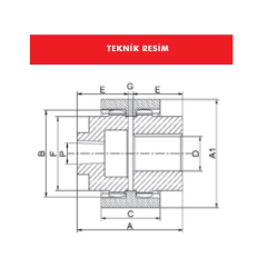Hassel DÇ32 İşlenmiş Elastik Kaplin Takımı