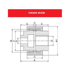 Hassel DÇ48 İşlenmiş Elastik Kaplin Takımı