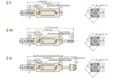 Jelpc 40x25 SQ Pnömatik Piston