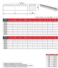 Hassel 4 Modül 30x15 Kremayer Dişli 1mt