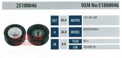 ABA 25100046 Gergi Rulmanı