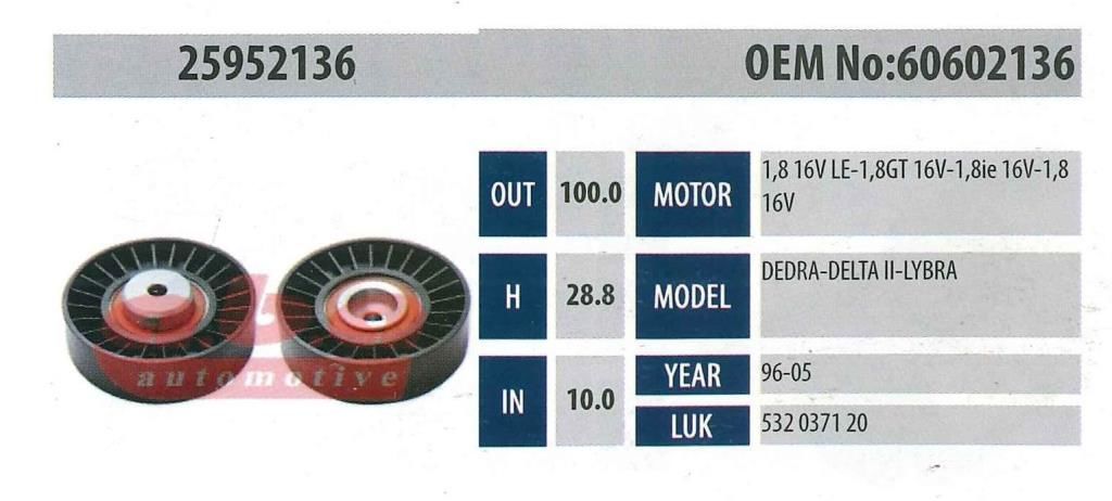 ABA 25952136 Gergi Rulmanı