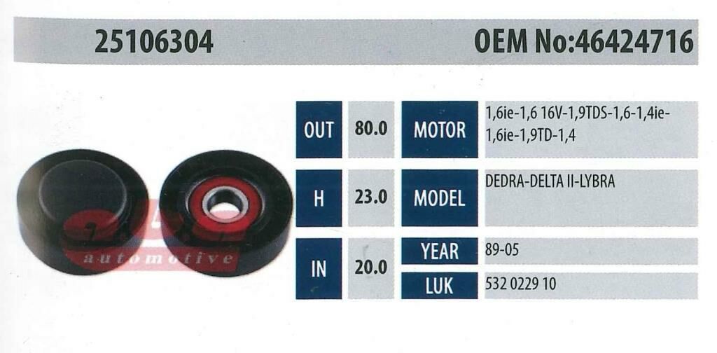 ABA 25106304 Gergi Rulmanı