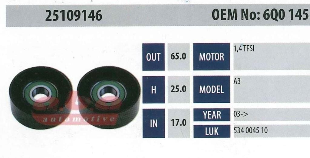 ABA 25109146 Gergi Rulmanı