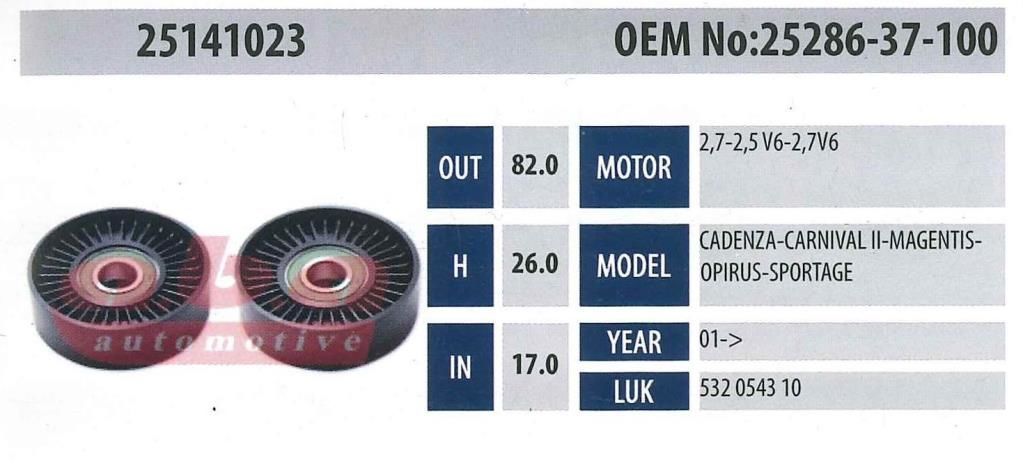 ABA 25141023 Gergi Rulmanı