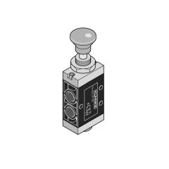 Kuhnke 760222700 1/8 3-2 Düğme-Düğme Valf