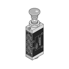 Kuhnke 760232741 1/8 5-2 Düğme-Düğme Valf