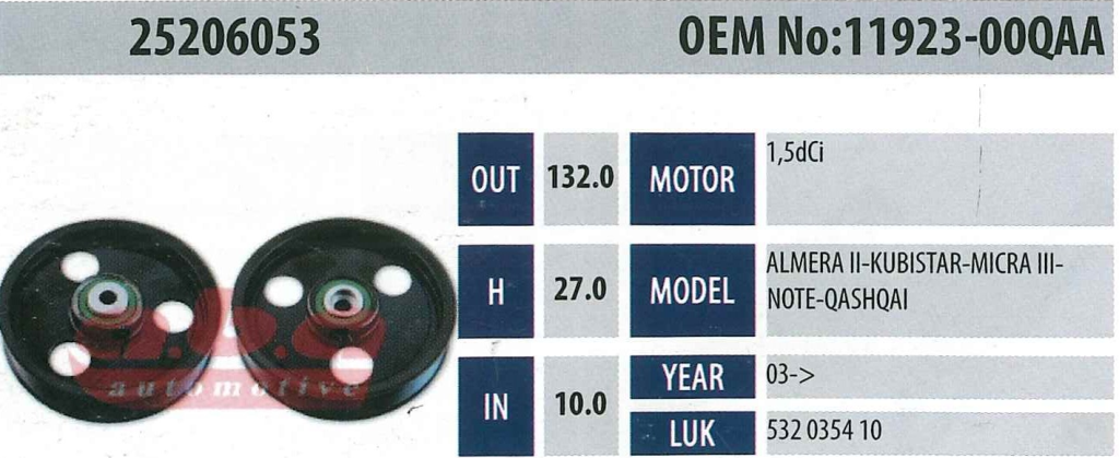ABA 25206053 Gergi Rulmanı