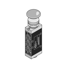Kuhnke 760236541 1/8 5-2 Mantar Buton-Yay Valf