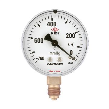 Pakkens 63x760 Kuru Alttan Çıkış Vakummetre