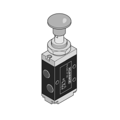 Kuhnke 761422700 1/4 3-2 Düğme-Düğme Valf