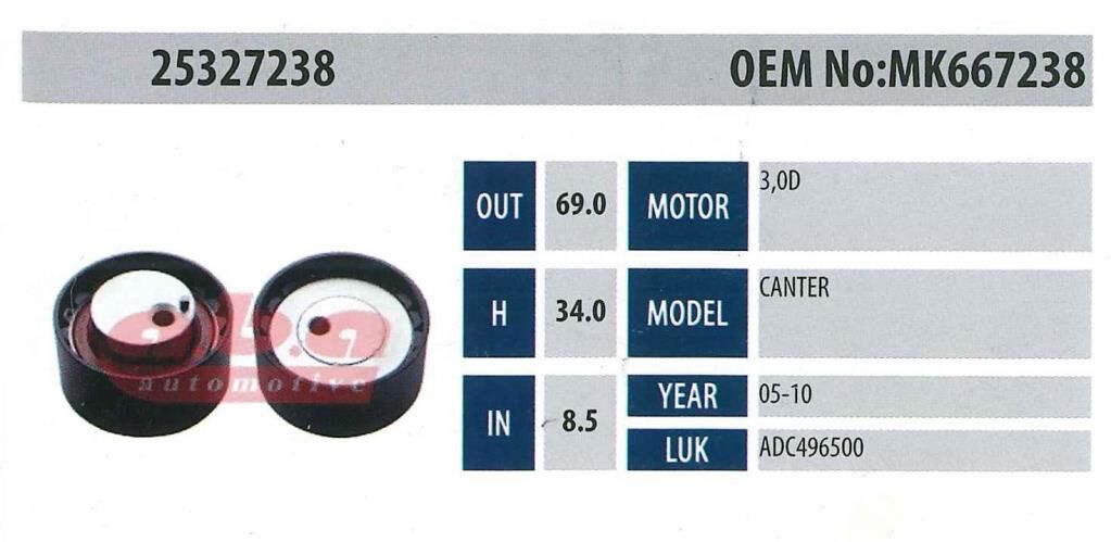 ABA 25327237 Gergi Rulmanı