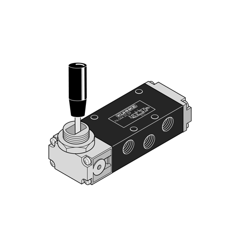 Kuhnke 761442539 1/4 5-3 Kol-Kol Valf