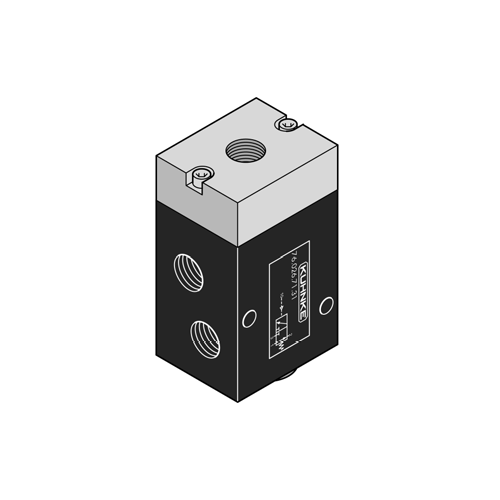 Kuhnke 761467121 1/4 3-2 Hava-Yay Valf