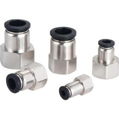 1/4-08 Dişi Düz Rekor Pnömatik Fittings