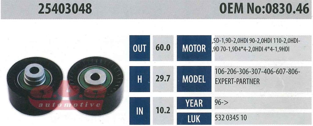 ABA 25403048 Gergi Rulmanı