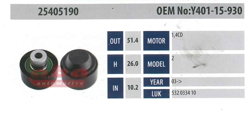 ABA 25405190 Gergi Rulmanı
