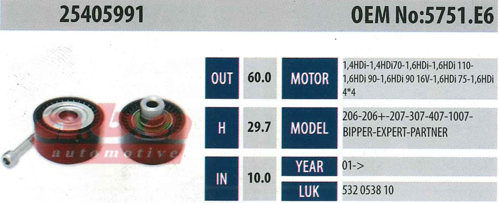 ABA 25405991 Gergi Rulmanı