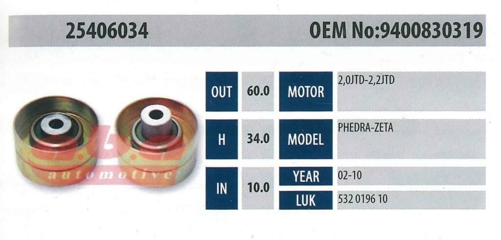ABA 25406034 Gergi Rulmanı