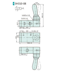 Jelpc 1/4-3/2 Kol-Kol Valf 3H310-08