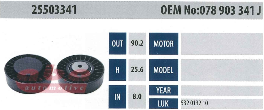 ABA 25503341 Gergi Rulmanı