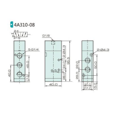Jelpc 1/4-5/2 Hava-Yay Valf 4A310-08