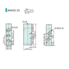 Jelpc 1/2-5/2 Hava-Yay Valf 4A410-15