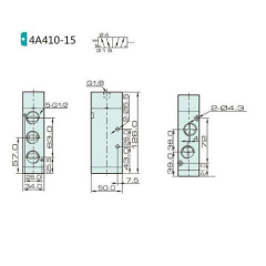 Jelpc 1/2-5/2 Hava-Yay Valf 4A410-15