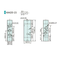 Jelpc 1/2-5/2 Hava-Hava Valf 4A420-15