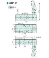 Jelpc 1/2-5/2 Kol-Kol Valf 4H410-15