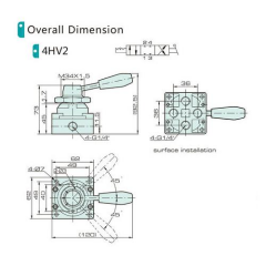 Jelpc 1/4-5/2 Sağ-Sol Kollu Valf 4HV210-08TCS